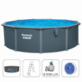 Bestway Piscină Hydrium 488×132 cm, 21490 L, cadru metalic