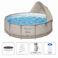 Bestway Piscina STEEL PRO MAX 396×107 cm, 11133L, cadru metalic