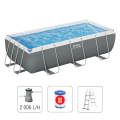 Bestway Бассейн STEEL PRO MAX Rectangular 404x201x100 см, 6478Л, металлический каркас