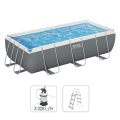 Bestway Бассейн STEEL PRO MAX Rectangular 404x201x100 см, 6478Л, металлический каркас