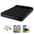 INTEX Saltea gonflabilă “Velur Classic” 152x203x25cm cu tetieră și pompă încorporată 220V, până la 272 kg