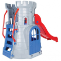 Căsuță cu tobogan ”Castel”, gri Căsuță cu tobogan ”Castel”, gri
