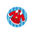 Puzzle din lemn cu buton „Haine” Puzzle din lemn cu buton „Haine”