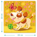 Puzzle „Cățeluș”, 16 elemente. Puzzle „Cățeluș”, 16 elemente.