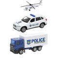 Set de 3 Mașini Metalice de Colecție 1:64 WELLY, POLICE Set de 3 Mașini Metalice de Colecție 1:64 WELLY, POLICE