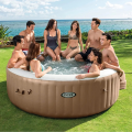 INTEX Надувной СПА джакузи “Sahara Tan Round Bubble Spa” 236х71см, 1339Л, 8-и местный INTEX Надувной СПА джакузи “Sahara Tan Round Bubble Spa” 236х71см, 1339Л, 8-и местный