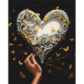Pictură pe numere 40*50 сm (pânză neagră/fără cutie) – Dansul fluturilor Pictură pe numere 40*50 сm (pânză neagră/fără cutie) – Dansul fluturilor