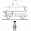 Set de construcție „Bus camping”, scara 1:35, 265 elem. Set de construcție „Bus camping”, scara 1:35, 265 elem.