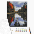 Pictură pe numere 40*50 cm (în cutie) – Căţelul de lângă lac Pictură pe numere 40*50 cm (în cutie) – Căţelul de lângă lac