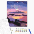 Pictură pe numere 40х50 cm (fără cutie) – Apus liliachiu. Pictură pe numere 40х50 cm (fără cutie) – Apus liliachiu.
