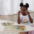 Puzzle din lemn „Dinozauri” 48 elem.