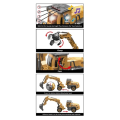 Set de joacă „Excavator” cu echipamente detașabile Set de joacă „Excavator” cu echipamente detașabile