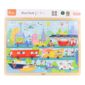 Puzzle din lemn „Transport” 48 elem.