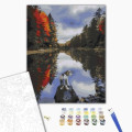 Pictură pe numere 40х50 cm (fără cutie) – Căţelul de lângă lac Pictură pe numere 40х50 cm (fără cutie) – Căţelul de lângă lac