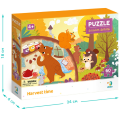 Puzzle „Recoltare în pădure”, seria Anotimpuri, 60 elem. Puzzle „Recoltare în pădure”, seria Anotimpuri, 60 elem.