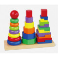 Set piramide din lemn „Forme geometrice” Set piramide din lemn „Forme geometrice”