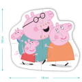 Puzzle 3 în 1 „Familia Peppa Pig”