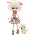 Papusa Enchantimals Lorna Lamb & Flag Papusa Enchantimals Lorna Lamb & Flag
