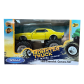 Monster Truck metalic 1:38 1968 Chevrolet Camaro Z28, Big Wheel