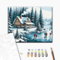 Pictură pe numere 40*50 cm (în cutie) – Vacanță de iarnă. Pictură pe numere 40*50 cm (în cutie) – Vacanță de iarnă.