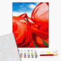 Pictură pe numere 40*50 сm (fără cutie) PREMIUM – Femeie în roșu Pictură pe numere 40*50 сm (fără cutie) PREMIUM – Femeie în roșu