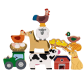 Set de figurine din lemn „Ferma”