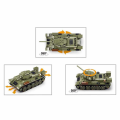 Set de construcție „Tanc Т-34”, scara 1:35, cu telecomandă, 873 elem. Set de construcție „Tanc Т-34”, scara 1:35, cu telecomandă, 873 elem.