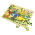 Puzzle din lemn „Dinozauri” 48 elem.