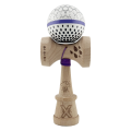 «Kendama Super Sticky X Original», rulment metalic, ața 62/65 cm, King size 7.5 x 6 x 18 cm, „Picături de ploaie”, albă «Kendama Super Sticky X Original», rulment metalic, ața 62/65 cm, King size 7.5 x 6 x 18 cm, „Picături de ploaie”, albă