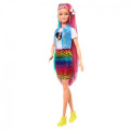 Игровой набор Barbie «Леопардовый образ с радужными волосами» Игровой набор Barbie «Леопардовый образ с радужными волосами»