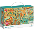 Puzzle „Iarna în oraș”, seria Puzzle de observație, 80 elem. Puzzle „Iarna în oraș”, seria Puzzle de observație, 80 elem.