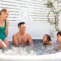 INTEX Jacuzzi SPA gonflabil „Greywood Deluxe” 196х71 cm, 795L, 4 persoane INTEX Jacuzzi SPA gonflabil „Greywood Deluxe” 196х71 cm, 795L, 4 persoane