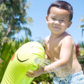 INTEX Piscină gonflabilă pentru copii cu jet de apă „Dino” 119 х 109 х 66 cm, 68 L, 2+