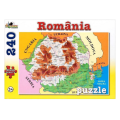 Puzzle „Harta României”, 240 elem. Puzzle „Harta României”, 240 elem.