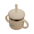 Cană din silicon cu pai și interior din inox, 220 ml Cană din silicon cu pai și interior din inox, 220 ml