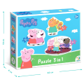 Puzzle 3 în 1 „Prietenii Peppa Pig” Puzzle 3 în 1 „Prietenii Peppa Pig”