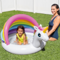 INTEX Piscină gonflabilă pentru copii cu baldachin “ Unicorn ” 127x102x69 cm, 45 L, 1-3 ani INTEX Piscină gonflabilă pentru copii cu baldachin “ Unicorn ” 127x102x69 cm, 45 L, 1-3 ani