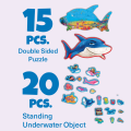 Puzzle Magnetic „Lumea Subacvatică”, 35 elem.