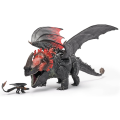 Figurină dragon Red Death cu mini-Toothless „Cum să îți dresezi dragonul”