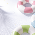 INTEX Надувной круг «Пляжный» Д 91 см, до 60кг, 9+, 3 цвета