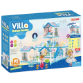 Căsuță pentru păpuși „Vila Visurilor” + accesorii, cu iluminare de noapte, 192 elem.