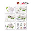 3D Puzzle Casa albă, 64 de elemente