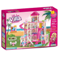 Căsuță pentru păpuși „Vila Mică” + accesorii, 297 elem.