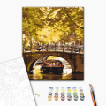 Pictură pe numere 40×50 cm (fără cutie) – Plimbare cu barca pe canale
