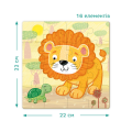 Puzzle „Leu”, 16 elem. Puzzle „Leu”, 16 elem.