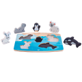 Puzzle tactil – inserție „Animăluțe polare” Puzzle tactil – inserție „Animăluțe polare”