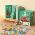 Seria de puzzle-uri „Transport”, 3 în 1, nivelul 4 Seria de puzzle-uri „Transport”, 3 în 1, nivelul 4