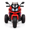 Motocicletă electrică pentru copii, roșie, 12V 3.2Ah, 2 motoare Motocicletă electrică pentru copii, roșie, 12V 3.2Ah, 2 motoare