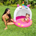 INTEX Детский надувной бассейн с навесом «Единорог» 102 х 102 см, 45 Л, 1- 3 лет INTEX Детский надувной бассейн с навесом «Единорог» 102 х 102 см, 45 Л, 1- 3 лет