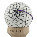 «Kendama Super Sticky X Original», rulment metalic, ața 62/65 cm, King size 7.5 x 6 x 18 cm, „Picături de ploaie”, albă «Kendama Super Sticky X Original», rulment metalic, ața 62/65 cm, King size 7.5 x 6 x 18 cm, „Picături de ploaie”, albă